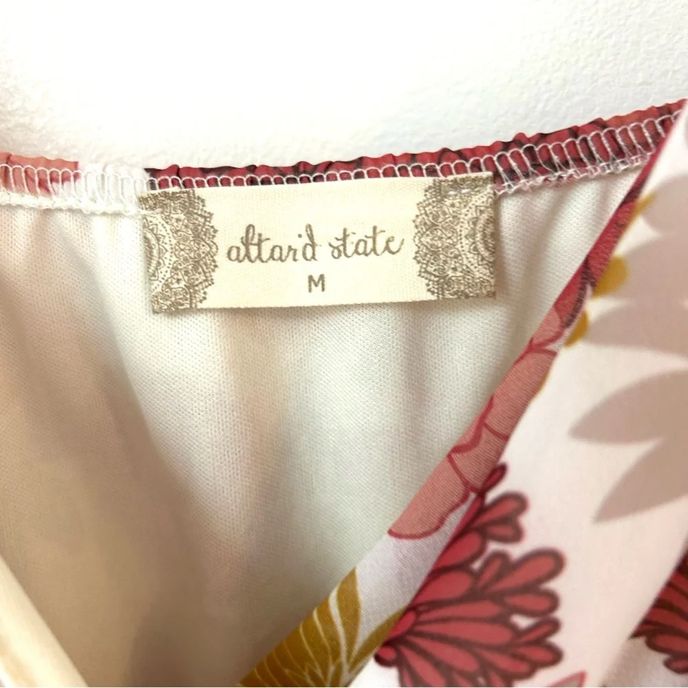 Altar'd State Pink and Gold Floral Dress - Picture 3 of 4